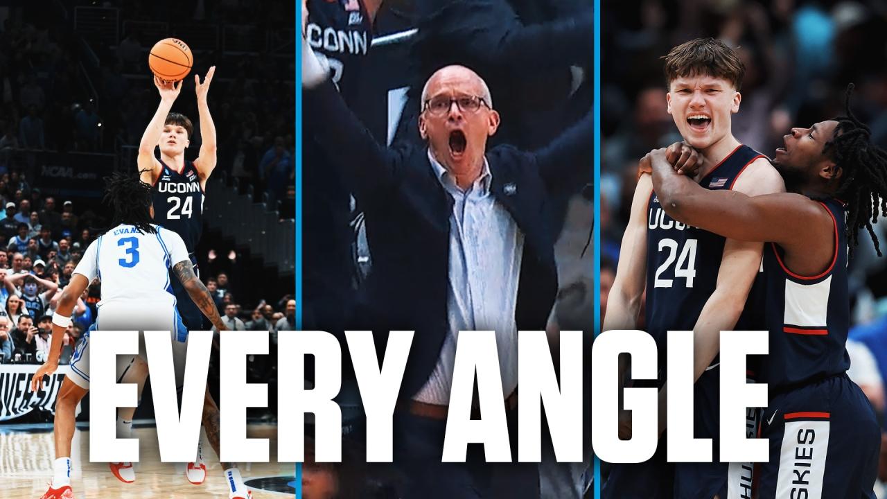 Every angle you didn’t see from UConn’s thrilling game-winner over Duke Every angle you didn't see from UConn's thrilling game-winner over Duke