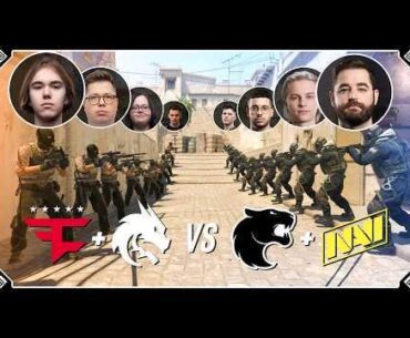 FaZe & Spirit vs Furia & Navi - 10v10 Showmatch!