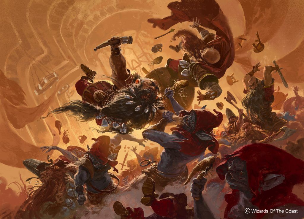 Food Fight (Wilds of Eldraine) - art by Filipe Pagliuso