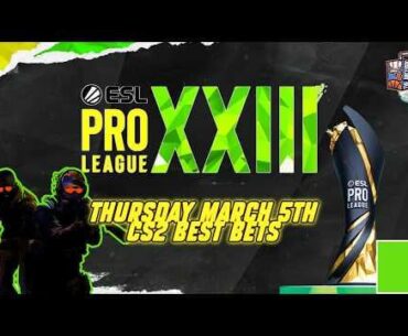ESL Pro League S23 Stage 1 Final Day — G2 Sweep & Round Totals | CS2 Best Bets (03/05)