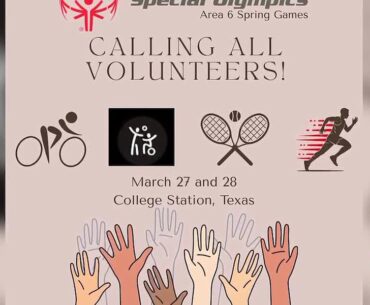 Special Olympics Area 6 Spring Games coming to the Brazos Valley