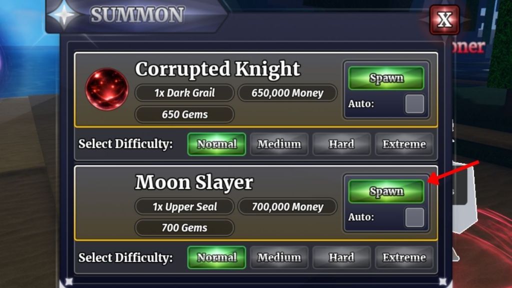 How to Summon and Defeat the Moon Slayer Boss