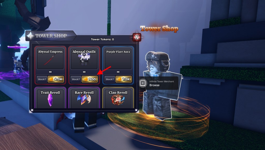 Infinite Tower Shop Sailor Piece