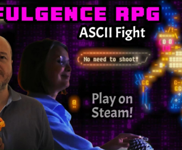 [OC] Mixing real live and cyberpunk-by-text-characters game in the trailer