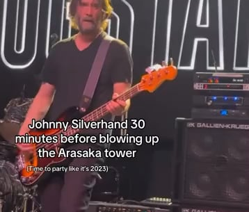 Just 30 minutes prior to the blast on Arasaka Tower, Johnny was there