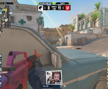 So, what happened here? The Fallen's camera glitched, the Molotov cocktail glitched, the Fallen didn't even try to move, and his team used the late flash as if it were a normal play?