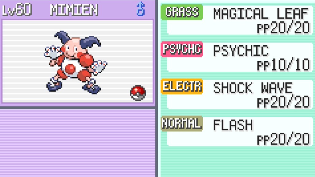 Mr. Mime moves in Pok&eacute;mon FireRed and LeafGreen