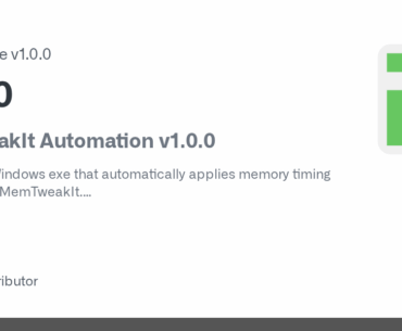 Make a memtweakit profile handler / tool to auto apply timings at startup (for systems without BIOS timings like my laptop)