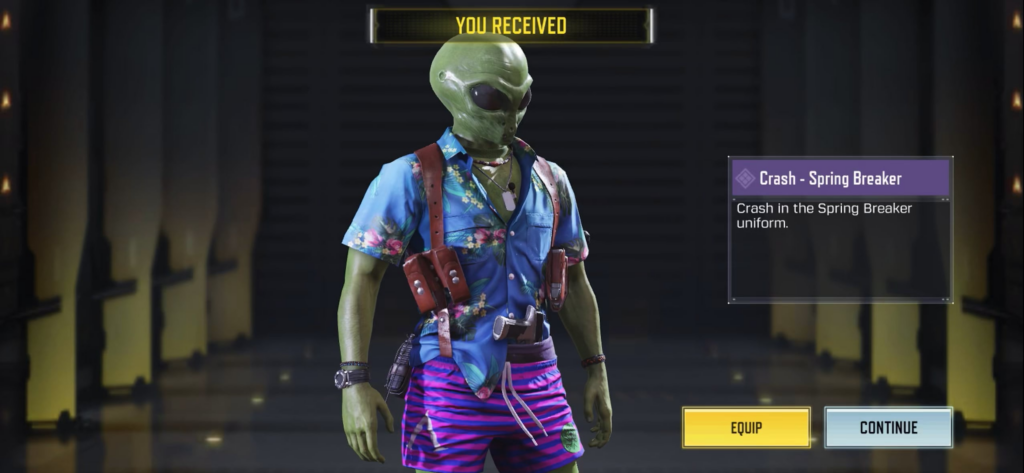 Spring break visitor alien