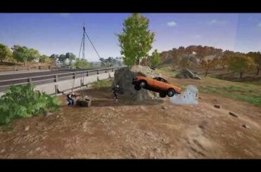 My best-timed car kill so far: ran them over 1 second before they'd be hoisted up by emergency pickup