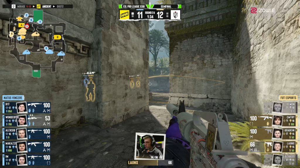 FUT turned around a 3v5 then a 1v2 to win Ancient and extend the series to a 3rd map