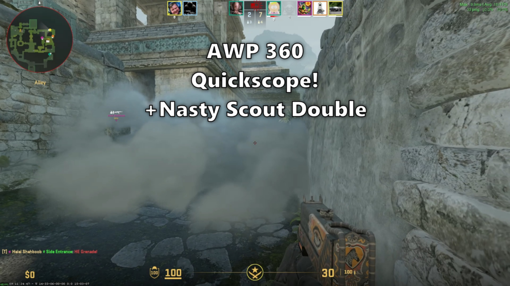 AWP 360 + Sweet Scout Double Kill
