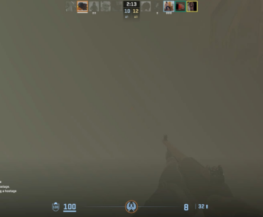 CS player using 100% of his brainspower