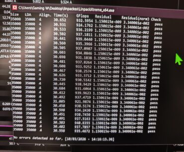 Linpack extreme - is this variance still considered stable?