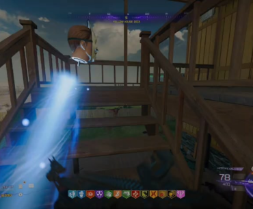 Using Energy mine (turret) to clear the final step of the Mannequin side EE.