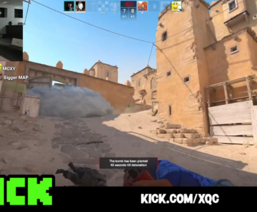 xQc recreated his famous CS clip