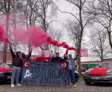 The Aurora fans have arrived in Rotterdam