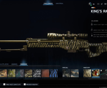 Unlock golden tiger camo on 3 sniper rifles that are not working.