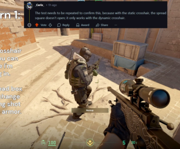 Follow-up re the aimpunch post: crosshair getting blurry when getting shot is a misleading visual bug that should be fixed.