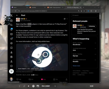 "I already looked into it, I could move to America, India or Switzerland" - ohnePixel after the news of the X-Ray Scanner