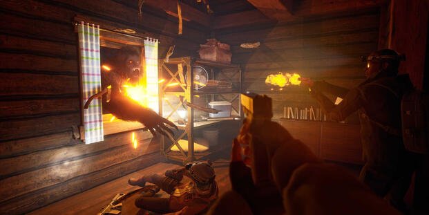 bigfoot game entering house