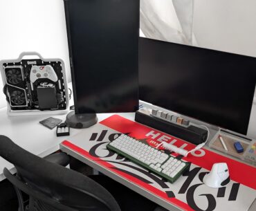 A quick 2026 desk cleanup and updated pegboard PC