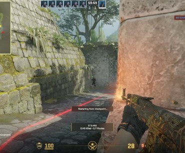 Comparison of the CS2 model slowing down when shot and CSGO model slowing down when shot