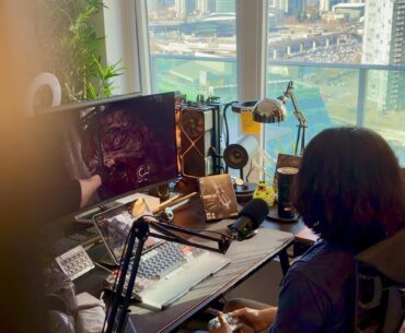 Playing Resident Evil Requiem at my Battlestaion