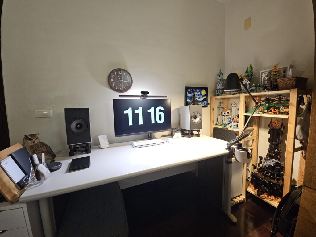 my current setup with Lego collection