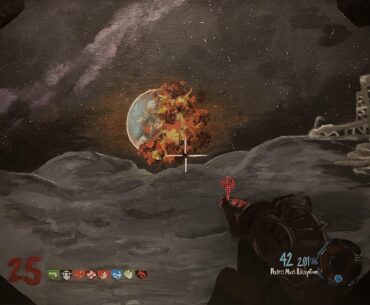 COD Black Ops III "Moon". Acrylic on canvas by me! (zelmeister_art) [BO3]