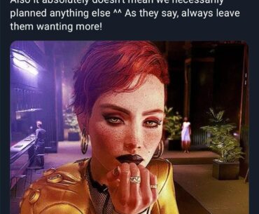 Cyberpunk 2 Creative Director about "wasted potential" with characters.