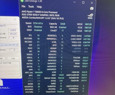 Overclocked Corsair vengeance lpx 3200 / 4 DIMMS