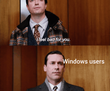 All windows vs linux debates are started by linux users.