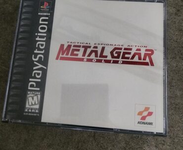 Found my dad’s old copy of Metal Gear Solid for PS2 while cleaning today.