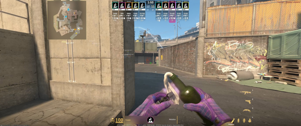 Frozen's molly death at 12-11 vs Tyloo POV