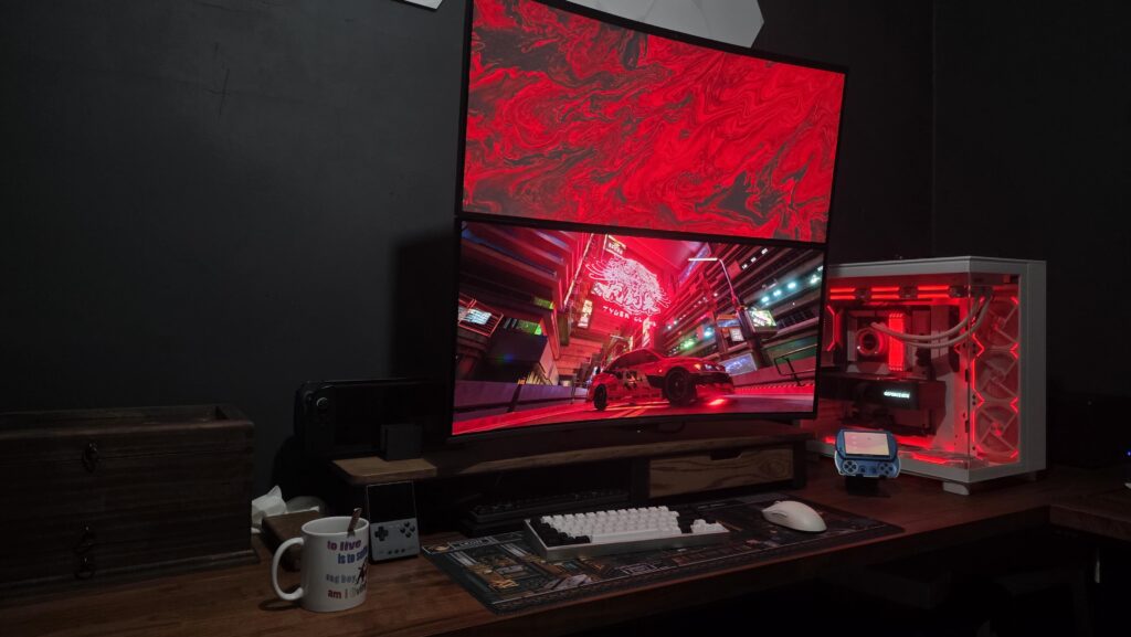 Lil wooden cosy corner with the MSI X36.