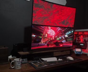 Lil wooden cosy corner with the MSI X36.