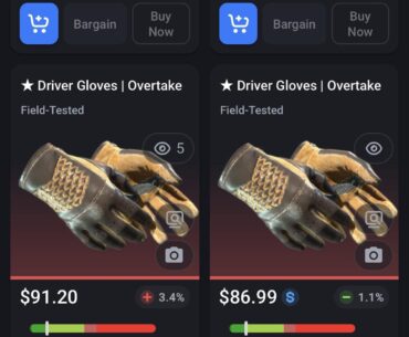 Float/seed on Overtake Gloves