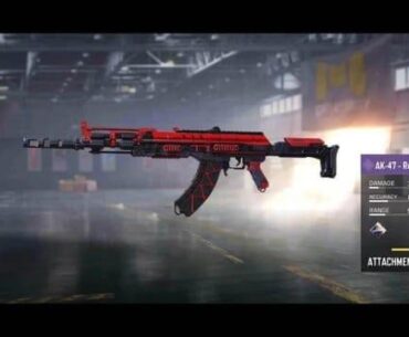 Free skin for AK-47 - Red Action