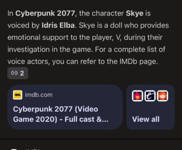 Was curious about Skye’s VA