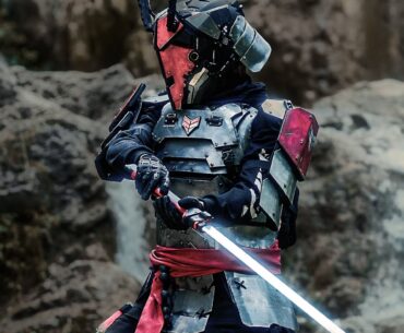 Another older build of mine: Cyberpunk samurai armor set with blades and saya