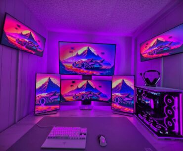 Try finding the AIO tubes 🫢🫣. Last pics before I go all white — case, fans, GPU, AIO, motherboard, and RAM.