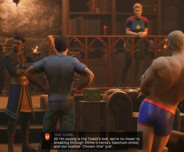 I was playing Marvel Midnight Suns and I think Captain America was a little too excited for this meeting...