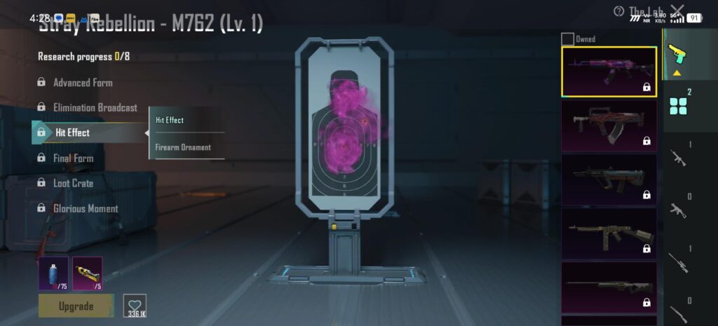 Stray Rebellion - M762 Hit Effect