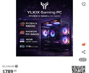 Was looking to getting my first pc and I will be knew to this just wanted to see if this is a decent build I’m going for a pre built