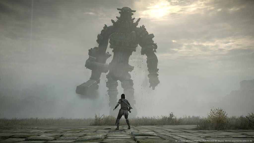 One of the most beautifully tragic games ever made. Shadow of the Colossus