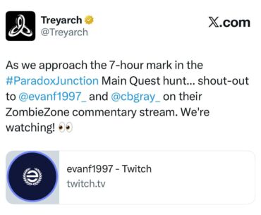 Treyarch flexing the length the EE has taken to solve