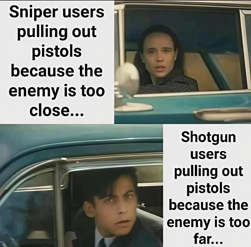 Eye contact for a second and one is down.