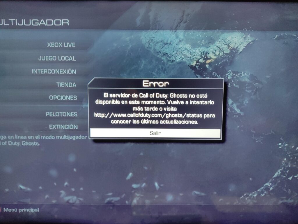 [GHOSTS] Call of Duty: Ghosts servers unavailable on Xbox Series X (Xbox One version)