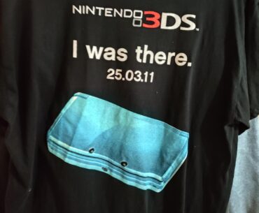I'm clearing out some junk and came across this relic. I got it at the midnight launch of the 3DS. (I've never worn it and never will ).